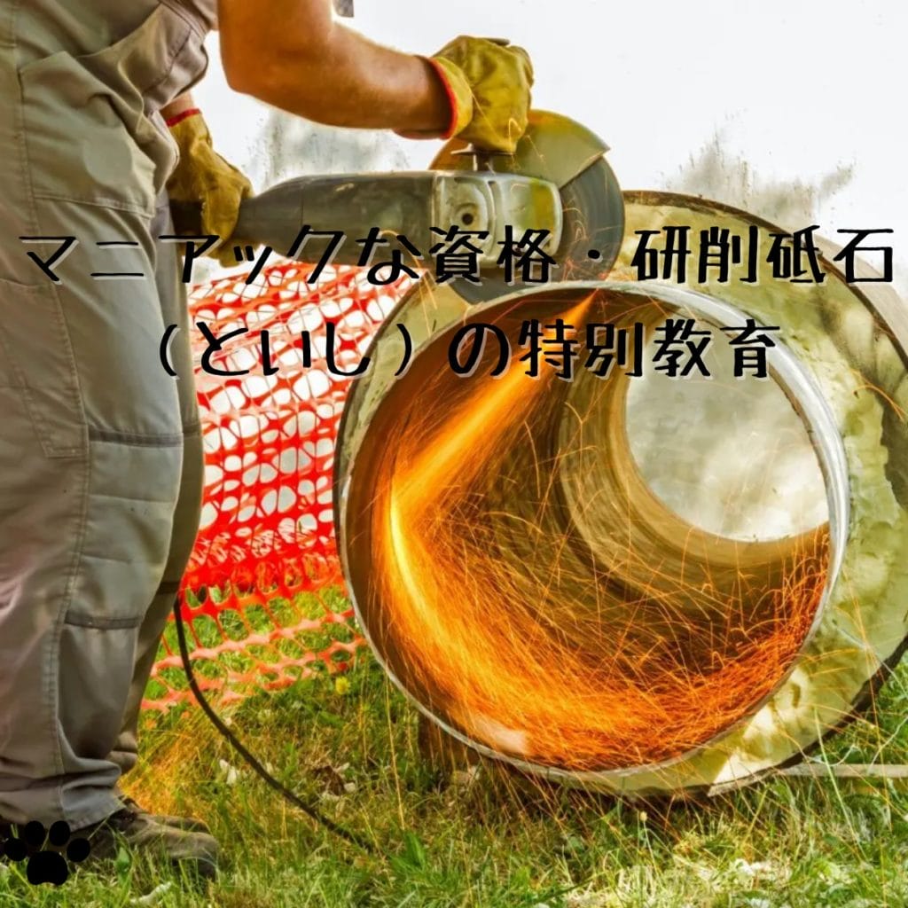 マニアックな資格・研削砥石(といし)の特別教育は受講するべき?その講習内容について解説!